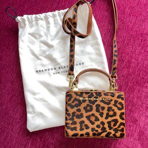 Brandon Blackwood Mini Kendrick Trunk — Leopard Ponyhair